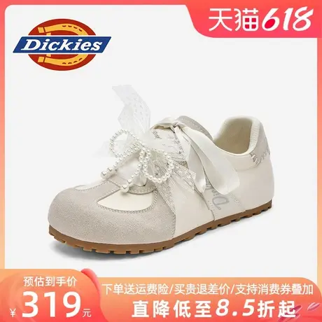 Dickies女鞋2025新款夏季透气鞋子珍珠蝴蝶结板鞋女款女士休闲鞋图片