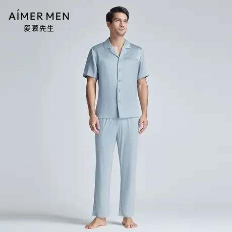 爱慕先生24SS丝润家居春夏可外穿莫代尔长裤睡衣男士NS42K922商品大图