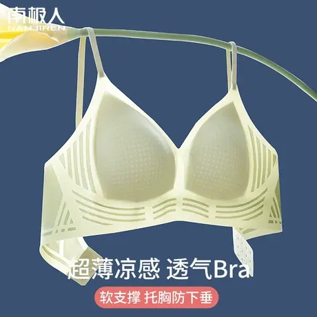 凉感内衣女夏天超薄款夏季小胸聚拢文胸无钢圈无痕软支撑运动胸罩商品大图