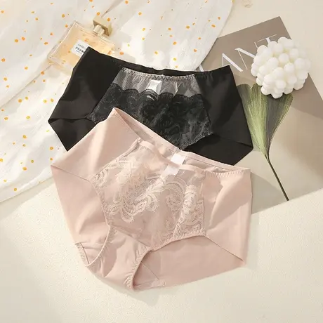 Shaply/莎莲妮内裤女中腰无痕透气舒适包臀三角裤头女士平角短裤图片