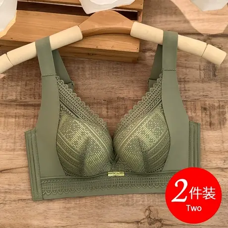 大码胸罩无钢圈内衣女大胸文胸薄款0.3cm聚拢防下垂侧收副乳上托图片