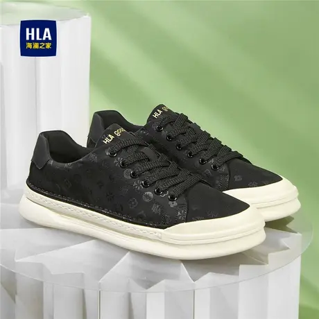 HLA/海澜之家男鞋新款春季时尚舒适透气布鞋男休闲百搭轻便帆布鞋图片