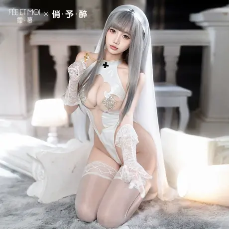 霏慕禁忌修女成人高级cos肚兜性感床上战清趣纯欲诱惑套装内衣袍图片
