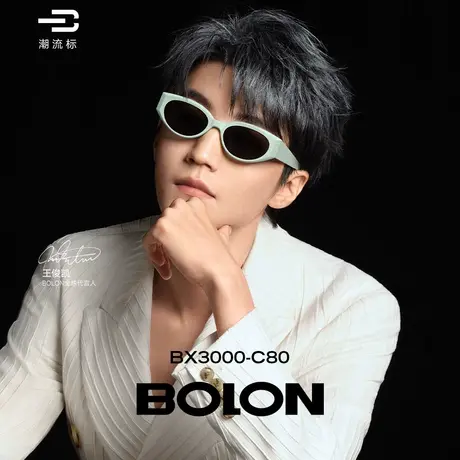 【礼盒装】暴龙眼镜偏光小框猫眼太阳镜男王俊凯同款墨镜女BX3000图片