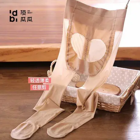 顶瓜瓜夏季超薄任意剪丝袜女连裤袜隐形防勾丝脚底加棉图片