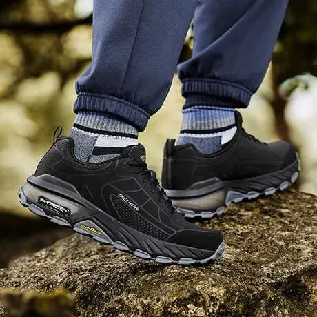 skechers斯凯奇男鞋夏耐磨登山徒步鞋舒适休闲运动鞋旅行鞋户外鞋图片