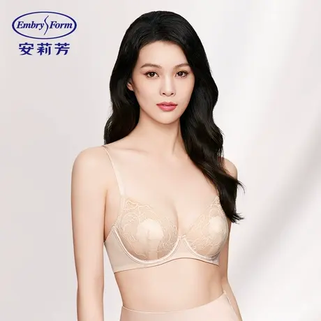 【直播今日王炸秒杀】安莉芳玫瑰兔耳朵杯内衣大胸显小单层围文胸图片