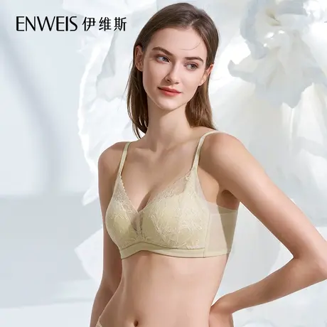 伊维斯 雨后清晨10811052春夏新品小胸无钢圈聚拢侧收调整文胸图片