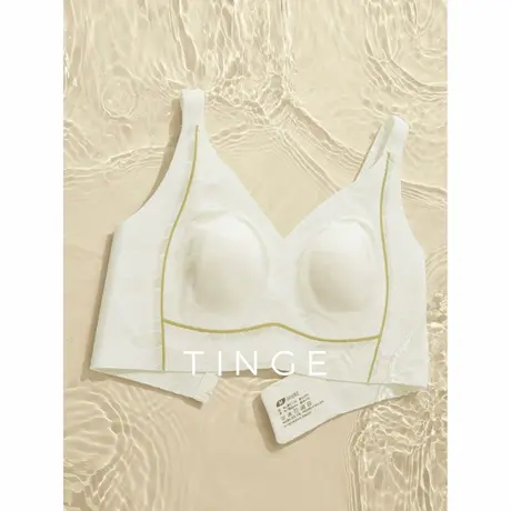 TINGE贴己大胸显小薄款内衣女无钢圈收副乳防下垂大码调整型文胸图片