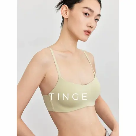 TINGE贴己一片式无痕内衣女夏薄款小胸聚拢无钢圈美背文胸防下垂图片