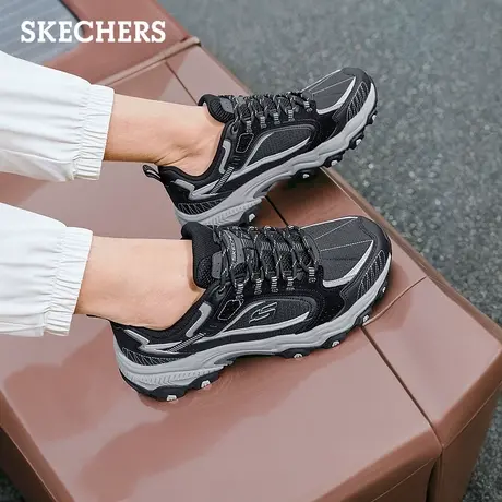 Skechers斯凯奇云霄|夏季男户外鞋缓震徒步鞋厚底增高休闲跑步鞋图片