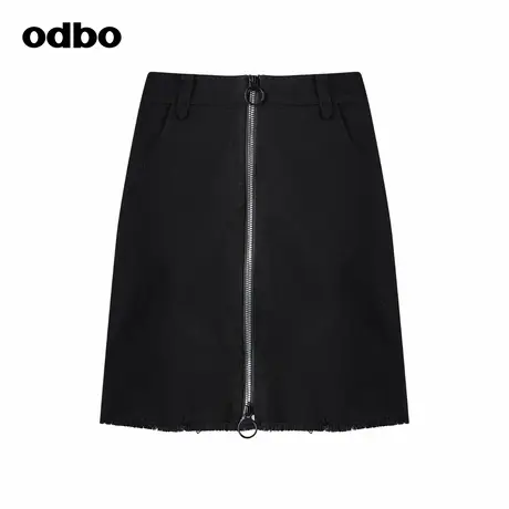odbo/欧迪比欧原创设计感小众高腰半身裙女早夏新款短款半裙图片