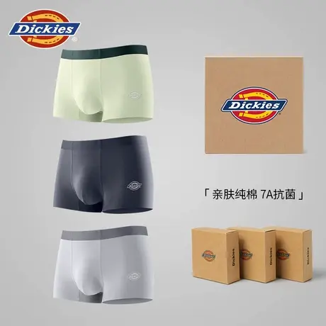 Dickies7A抗菌男士内裤纯棉男生2025新款四角透气青少年平角男款图片