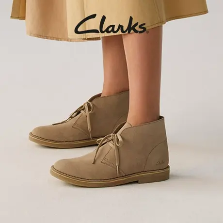 Clarks其乐女鞋新款休闲切尔西靴经典复古沙漠靴及踝靴图片