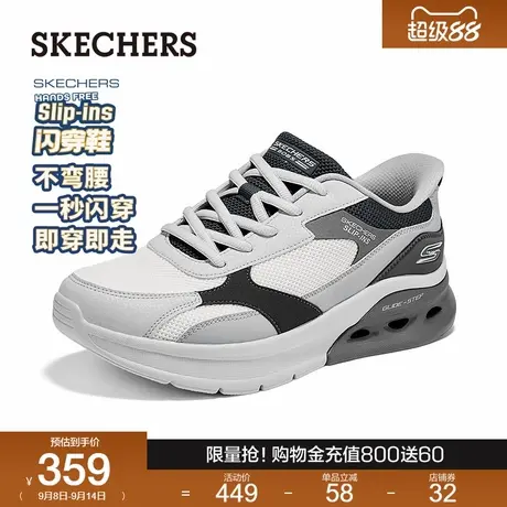 斯凯奇闪穿鞋|2025年秋季新款男子百搭时尚一脚蹬厚底休闲运动鞋图片