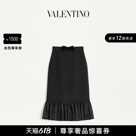 [礼物][12期免息]华伦天奴VALENTINO女士 CREPE COUTURE 迷笛长裙图片
