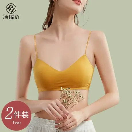 美背文胸女夏无钢圈内衣薄款小胸聚拢无痕背心性感一体抹胸式吊带图片