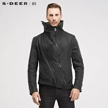 S.Deer/He圣迪奥男装百搭休闲设计感男士外套H13472271商品大图