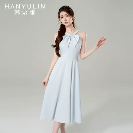 高级感气质连衣裙女2024年新款设计感无袖修身收腰显瘦超好看裙子图片