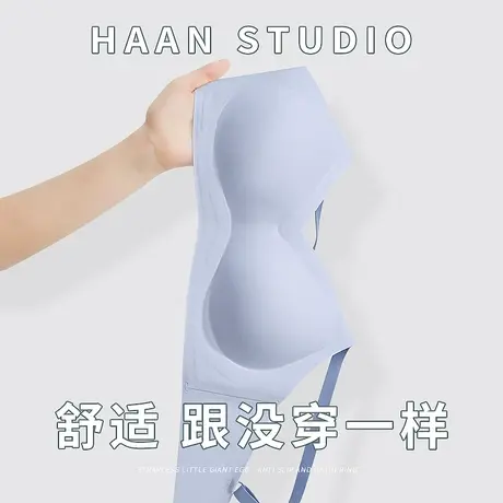 无痕内衣女小胸聚拢收副乳防下垂美背调整型运动无钢圈文胸罩薄款图片