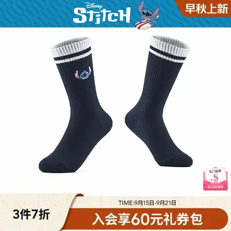 【迪士尼系列】热风2025年秋季新款女士史迪奇趣味高帮袜-DSN图片