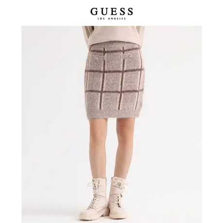 【38上新季】GUESS美拉德穿搭甜美舒适修身针织半身裙短裙包臀裙图片
