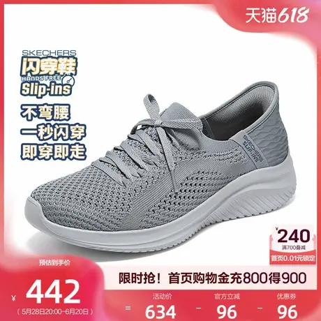 斯凯奇闪穿鞋|复古透气男鞋轻便透气网面休闲鞋一脚蹬健步鞋夏季图片