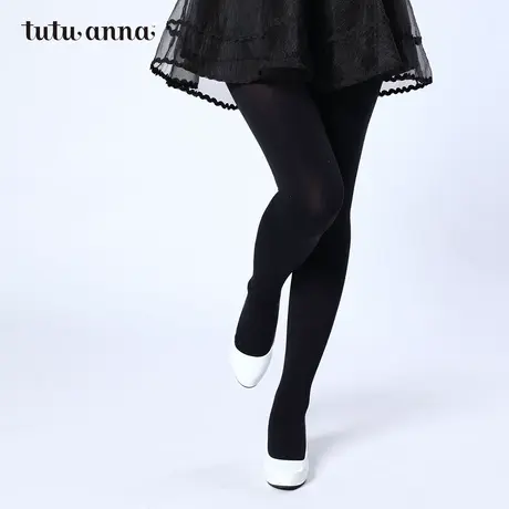 tutuanna连裤袜 纯色 经典打底裤袜 春秋连裤袜 80D图片