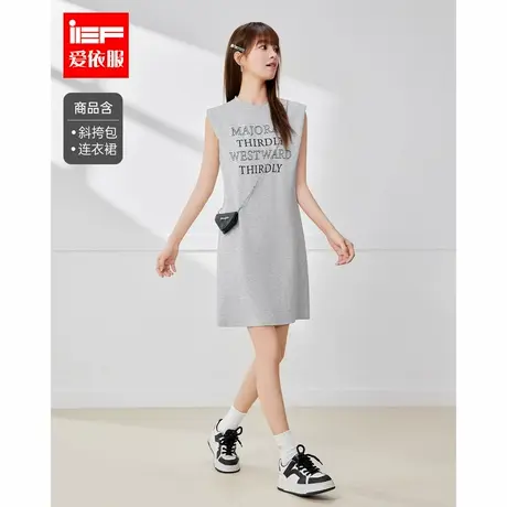 IEF/爱依服连衣裙2025夏季新款休闲运动宽松时尚舒适简约女长背心图片