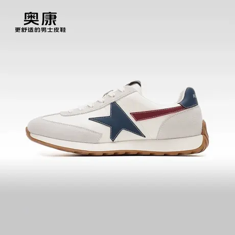 【门店发货】Aokang奥康秋季新款时尚休闲鞋男拼接百搭潮鞋图片
