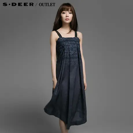 s.deer【聚】圣迪奥2015夏装新品民族风设计感连衣裙4281219图片