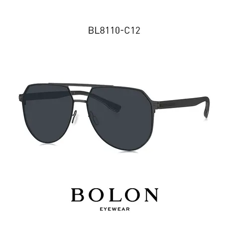 BOLON暴龙眼镜近视太阳镜经典双梁飞行员偏光墨镜男驾驶镜BL8110图片