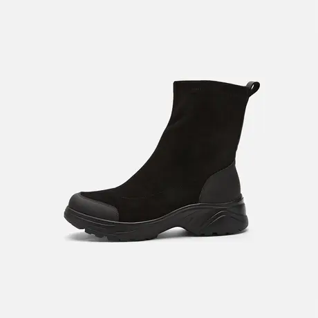 奥莱专供Nine West/玖熙2025冬季弹力靴女中跟增高短靴瘦瘦靴女鞋图片