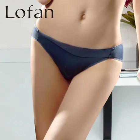 Lofan光面小性感提臀三角裤女低腰中腰无痕女士内裤健康底裆5145图片