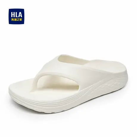 HLA/海澜之家男鞋新秋夏季潮拖休闲透气厚底可外穿拖鞋增高人字拖图片