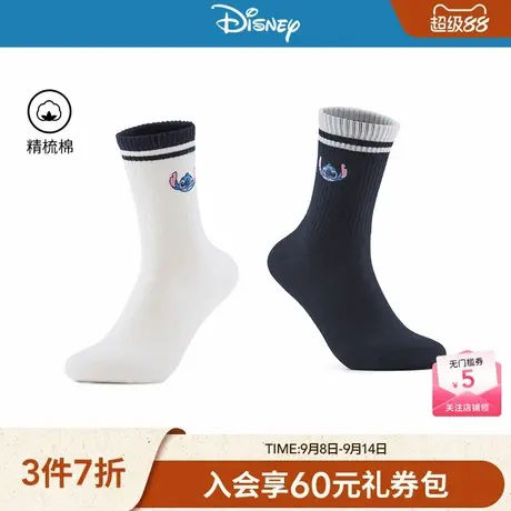 【迪士尼系列】热风2025年秋季新款男士史迪奇趣味高帮袜图片
