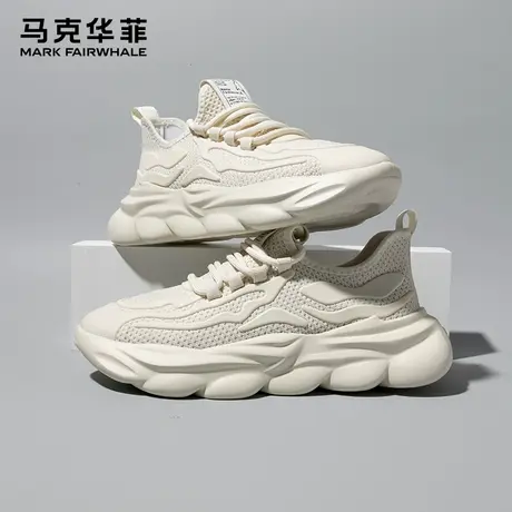 马克华菲正品男鞋2025新款软底踩屎感运动透气工地司机开车椰子鞋图片