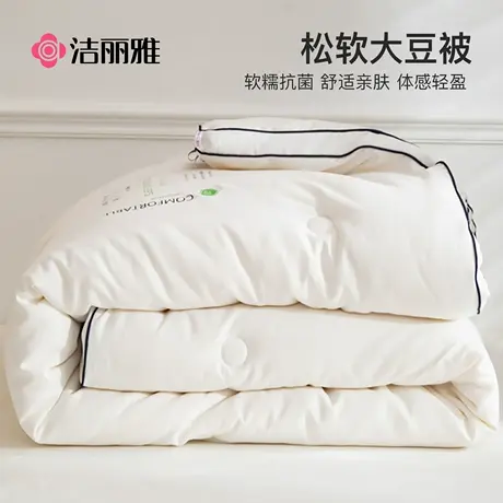 洁丽雅大豆纤维子母被子冬被保暖棉被被芯春秋被空调被加厚夏凉被图片