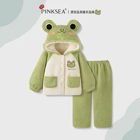 睡衣秋冬珊瑚绒女款加厚保暖可爱卡通套装2025新款可外穿家居服冬图片