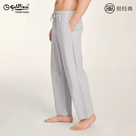 金利来睡裤男款居家裤夏季纯棉男士休闲可外穿长裤子薄款直筒宽松图片
