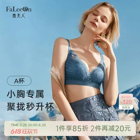 贵夫人蚕丝无钢圈小胸平胸聚拢内衣女收副乳防下垂提托调整型文胸图片
