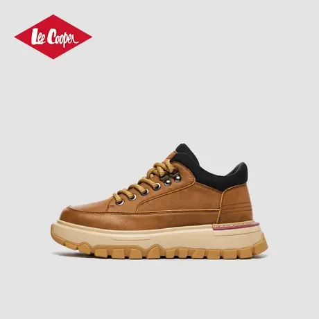 Lee Cooper2025春季新款板鞋男英伦风商务休闲鞋低帮厚底增高男鞋商品大图