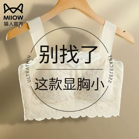 猫人大胸显小胸内衣全罩杯薄款夏季女防凸点胸罩无钢圈调整型文胸图片