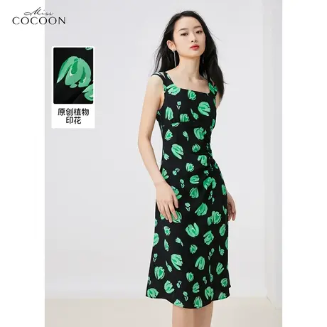 【爆款补单】missCOCOON郁金香吊带连衣裙女2023夏季新款显瘦裙子图片