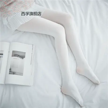 开裆白色丝袜女JK夏季薄款天鹅绒连裤袜春秋可爱日系性感免脱袜子图片