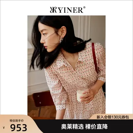 YINER音儿女装2022春秋通勤设计感小众衬衫polo连衣裙图片