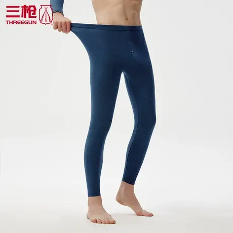 三枪热力弹保暖裤加大男秋裤大码内衣薄绒打底裤无尺码加大61137商品大图