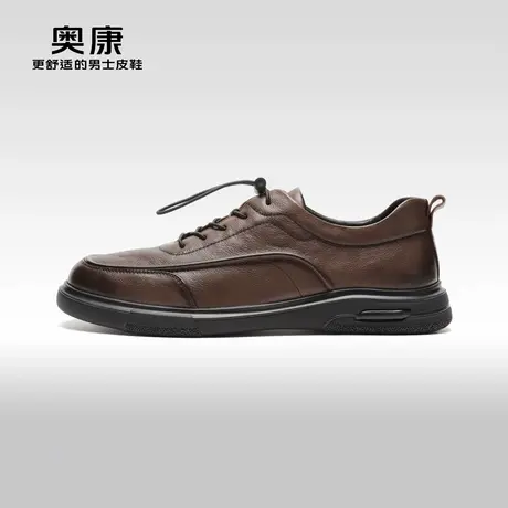 【门店发货】AOKANG奥康秋季新款商务休闲男鞋真皮软底单鞋图片