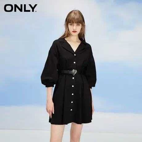 【tvb识货专属】ONLY奥莱夏季收腰显瘦V领短款连衣裙女图片