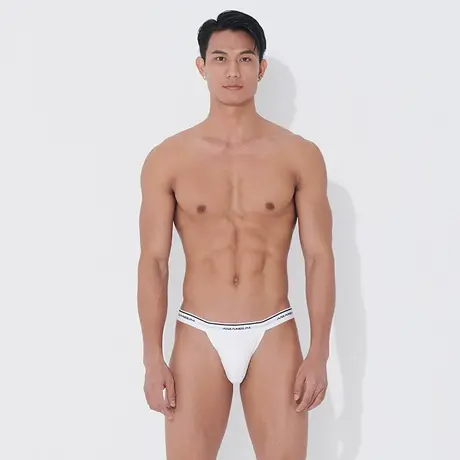 【拍3件109】Asianbum性感T裤丁字裤丝滑纯感时尚U凸低腰高叉内裤图片